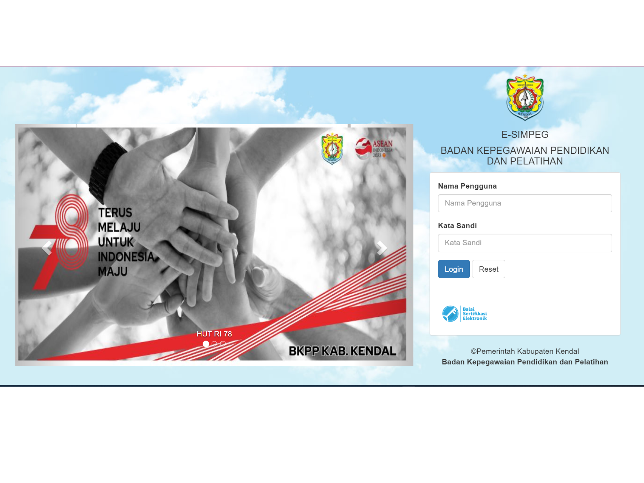 Sistem Informasi Manajemen Kepegawaian (SIMPEG) Kabupaten Kendal